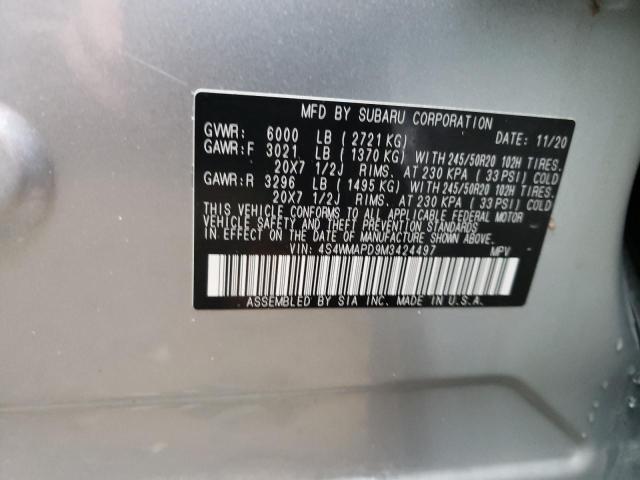 2021 SUBARU ASCENT LIM 4S4WMAPD9M3424497