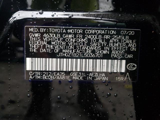 2020 LEXUS IS 350 F-S JTHGZ1B21L5036701