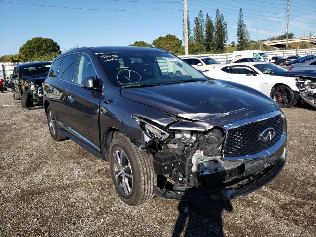 Salvage cars for sale from Copart Miami, FL: 2020 Infiniti QX60 Luxe