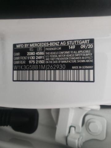 2021 MERCEDES-BENZ A 35 AMG W1K3G5BB1MJ262930