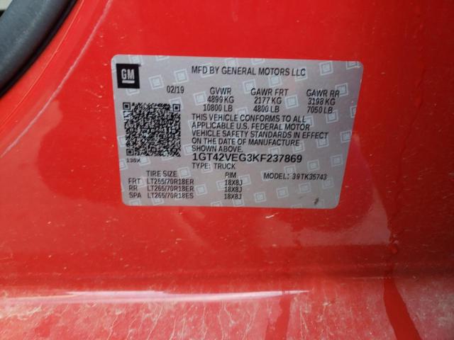 2019 GMC SIERRA K35 1GT42VEG3KF237869