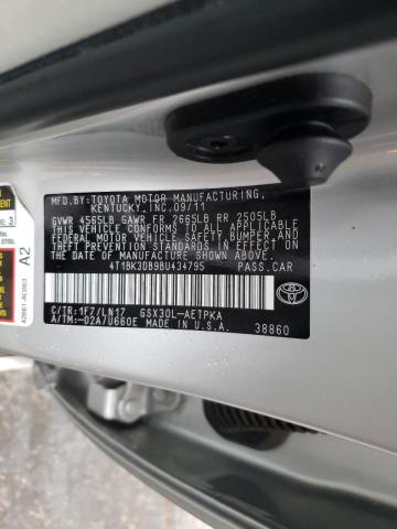 2011 TOYOTA AVALON BAS 4T1BK3DB9BU434795