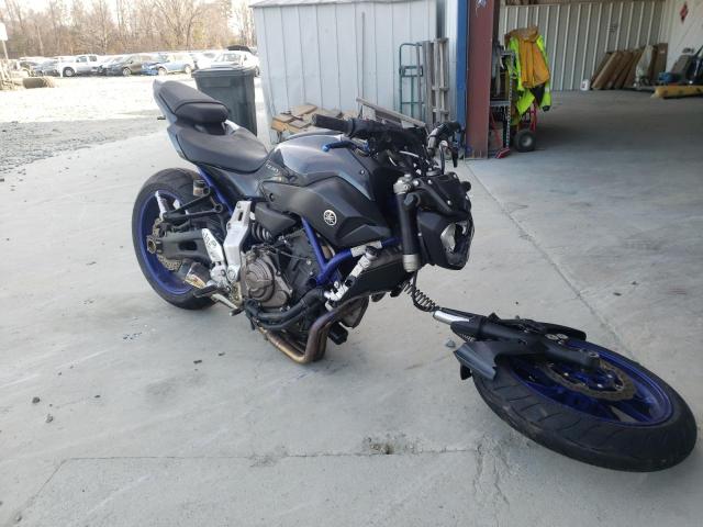 Salvage motorcycles for sale at Mebane, NC auction: 2015 Yamaha FZ07