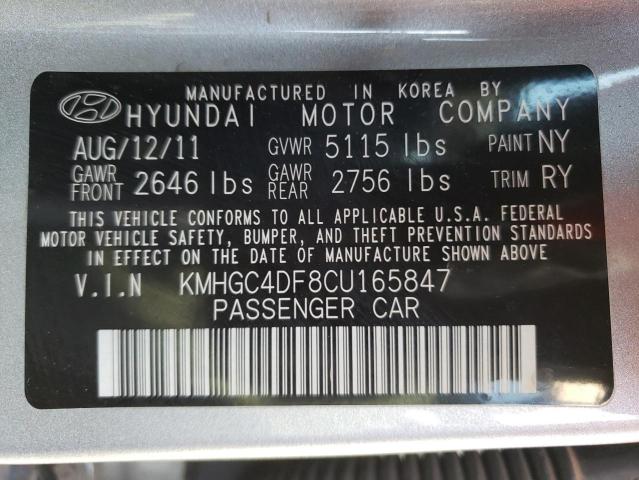2012 HYUNDAI GENESIS 4. KMHGC4DF8CU165847