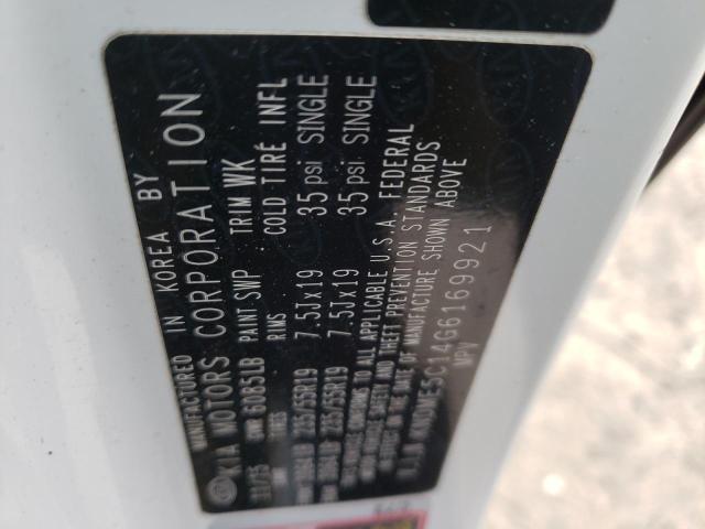 2016 KIA SEDONA SXL KNDME5C14G6169921