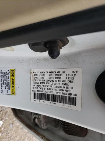 2012 ACURA TL 19UUA8F25CA014627