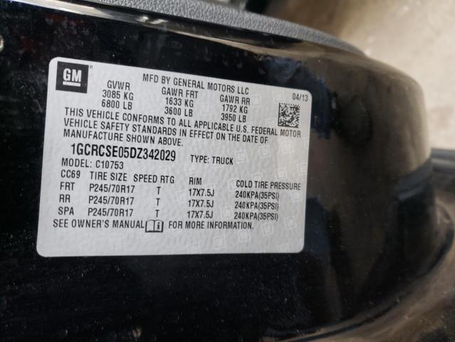 2013 CHEVROLET SILVERADO - 1GCRCSE05DZ342029