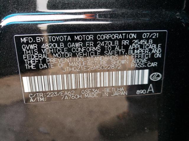 2021 LEXUS IS 350 F-S JTHGZ1E26M5022872