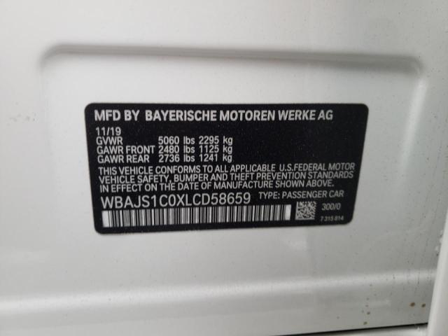 2020 BMW 540 I WBAJS1C0XLCD58659