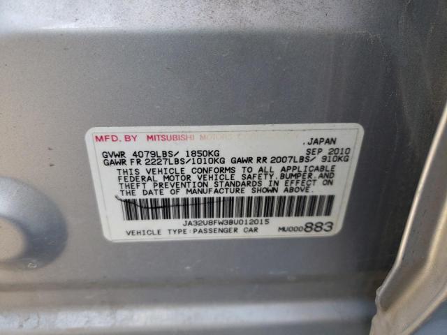 2011 MITSUBISHI LANCER GTS JA32U8FW3BU012015