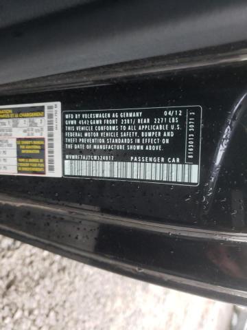 2012 VOLKSWAGEN GOLF R WVWRF7AJ3CW324017