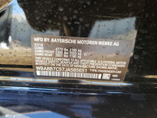 2018 BMW 340 XI WBA8B7C57JA585651