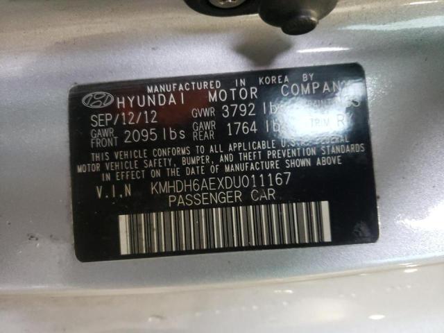 2013 HYUNDAI ELANTRA CO KMHDH6AEXDU011167