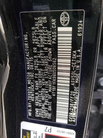 2016 TOYOTA CAMRY LE/X 4T1BF1FK0GU506562