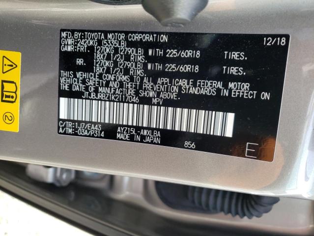 2019 LEXUS NX 300H JTJBJRBZ1K2117046