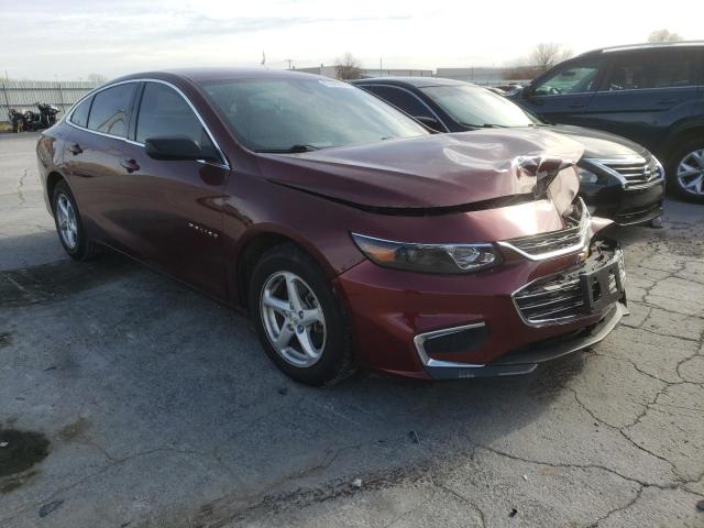 Salvage cars for sale from Copart Tulsa, OK: 2016 Chevrolet Malibu LS