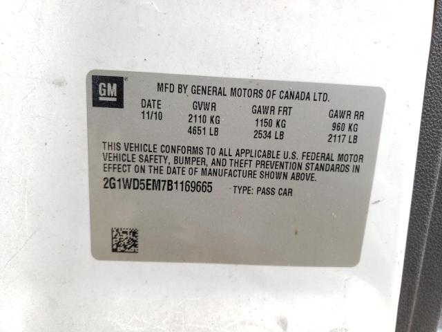 2011 CHEVROLET IMPALA POL 2G1WD5EM7B1169665