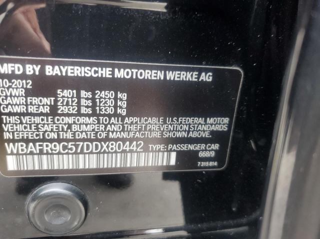 2013 BMW 550 I WBAFR9C57DDX80442