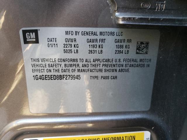 2011 BUICK LACROSSE C 1G4GE5ED8BF279945