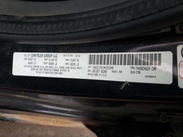 2010 DODGE AVENGER EX 1B3CC1FB1AN191940