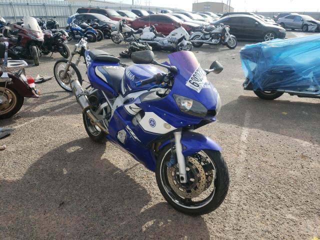 Salvage cars for sale from Copart Oklahoma City, OK: 2002 Yamaha YZFR6 L