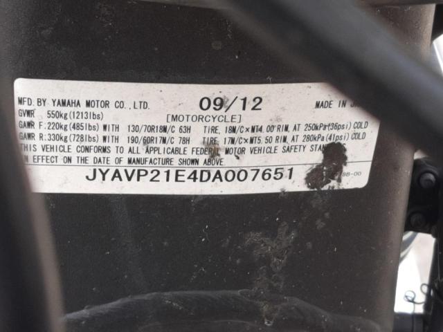 2013 YAMAHA XV1900 A JYAVP21E4DA007651