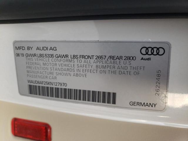 2019 AUDI A6 PREMIUM - WAUD8AF25KN127970