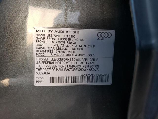 2015 AUDI Q7 TDI PRE WA1LMAFE4FD002842