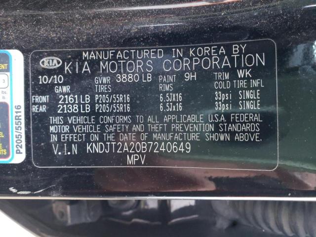 KNDJT2A20B7240649 Kia Soul 2011. Фото: 9