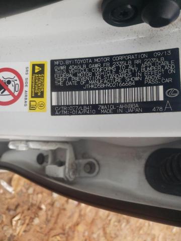 2013 LEXUS CT JTHKD5BH9D2166684