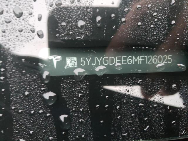 2021 TESLA MODEL Y - 5YJYGDEE6MF126025