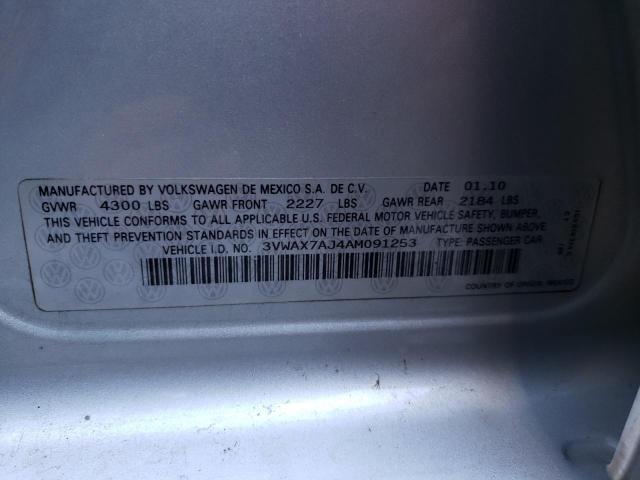 2010 VOLKSWAGEN JETTA LIMI 3VWAX7AJ4AM091253