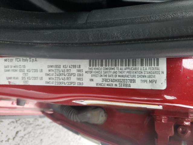 2016 FIAT 500L TREKK ZFBCFADHXGZ037891