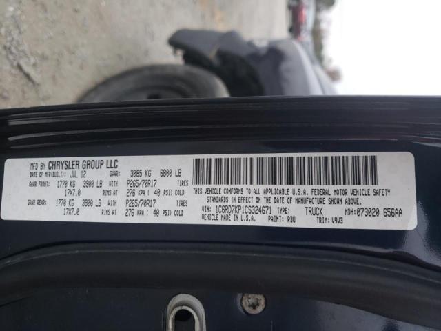 2012 DODGE RAM 1500 S 1C6RD7KP1CS324671