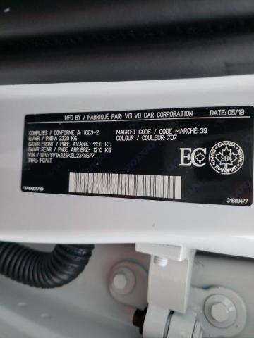 2020 VOLVO V60 T6 MOM YV1A22SK5L2348677