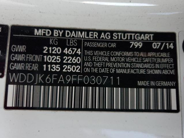 2015 MERCEDES-BENZ SL 400 WDDJK6FA9FF030711