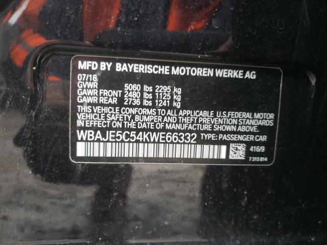 2019 BMW 540 I WBAJE5C54KWE66332