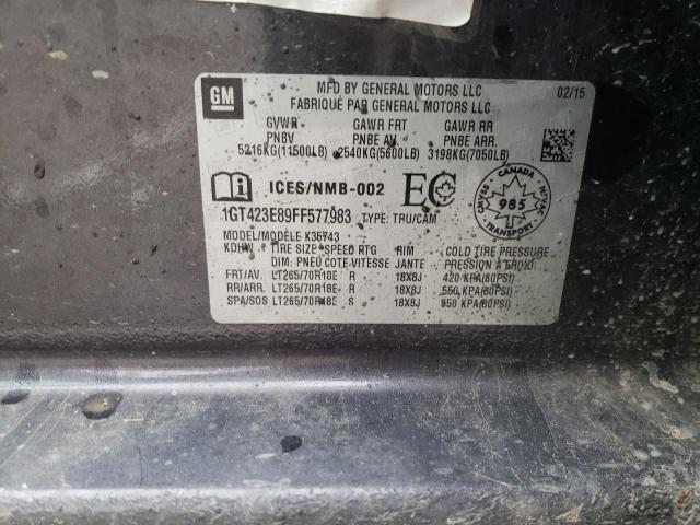 2015 GMC SIERRA K35 1GT423E89FF577983