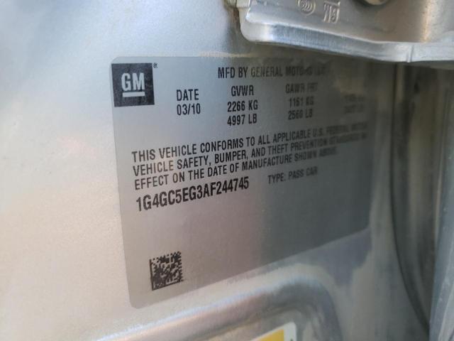 2010 BUICK LACROSSE C 1G4GC5EG3AF244745