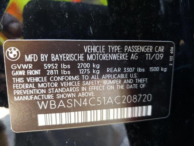 2010 BMW 550 GT WBASN4C51AC208720