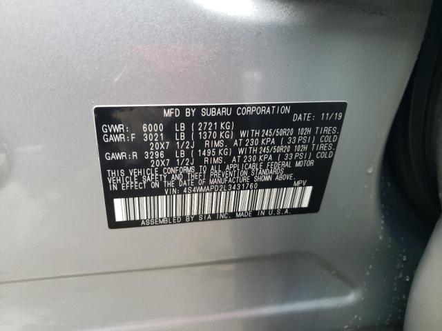 2020 SUBARU ASCENT LIM 4S4WMAPD2L3431760
