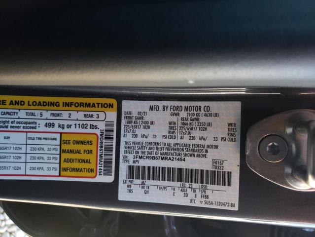 2021 FORD BRONCO SPO 3FMCR9B67MRA21454