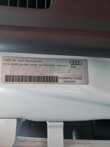 2018 AUDI R8 SPYDER WUA4BCFX3J7902252