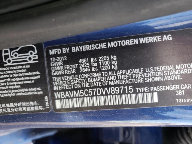 2013 BMW X1 XDRIVE3 WBAVM5C57DVV89715