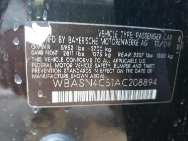2010 BMW 550 GT WBASN4C51AC208894