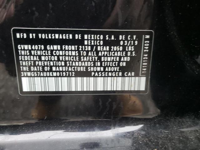 Auction sale of the 2019 VOLKSWAGEN GOLF , vin: 3VWG57AU8KM019712, lot number: 68366501
