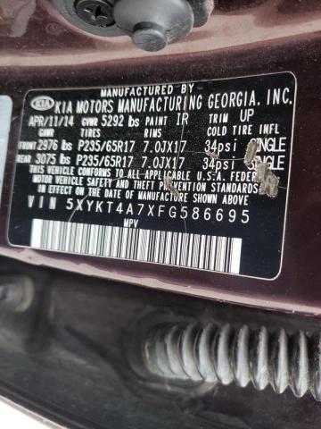 5XYKT4A7XFG586695 KIA SORENTO LX