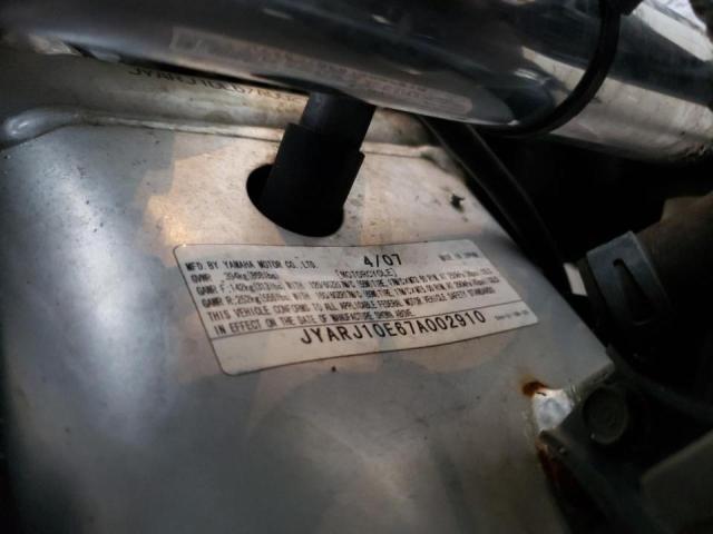2007 YAMAHA YZF600 R JYARJ10E67A002910