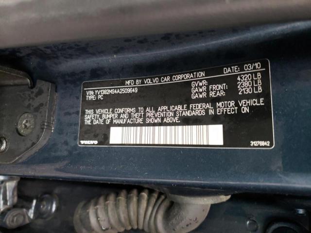 2010 VOLVO S40 2.4I YV1382MS4A2509649