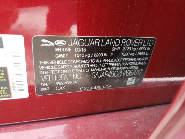 2017 JAGUAR XE SAJAR4BG2HA967017